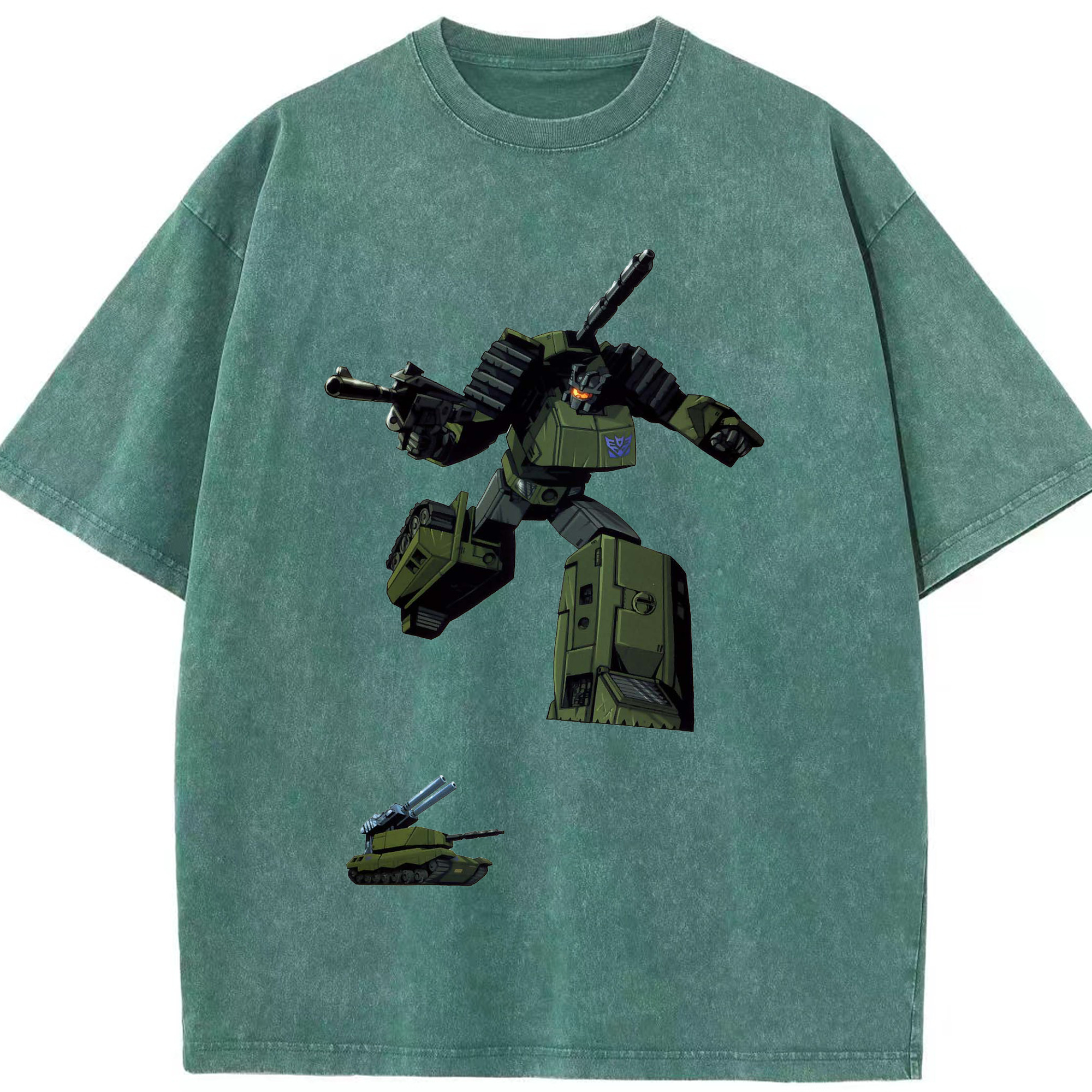 （画像用）  綿100% ヴィンテージ風 半袖Tシャツ（フロントプリント）
